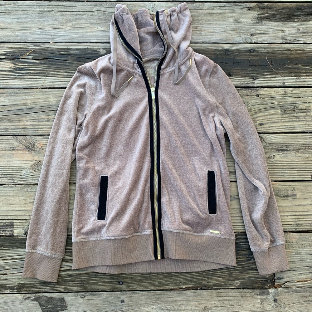 Calvin Klein | Tan Funnel Neck Zipup Jacket size M